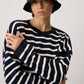 Maglione in maglia a righe oversize