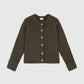 Cardigan in maglia color kaki