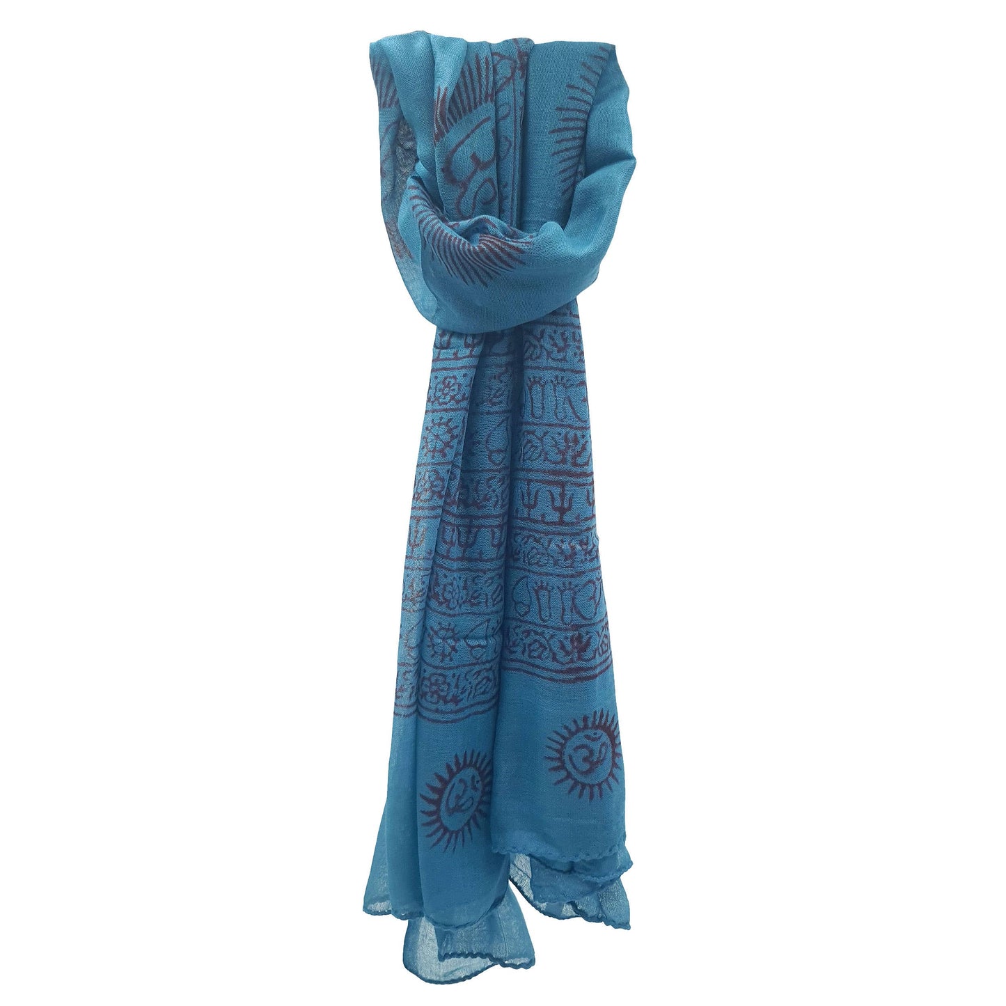 Foulard estivo in viscosa color petrolio 170x90