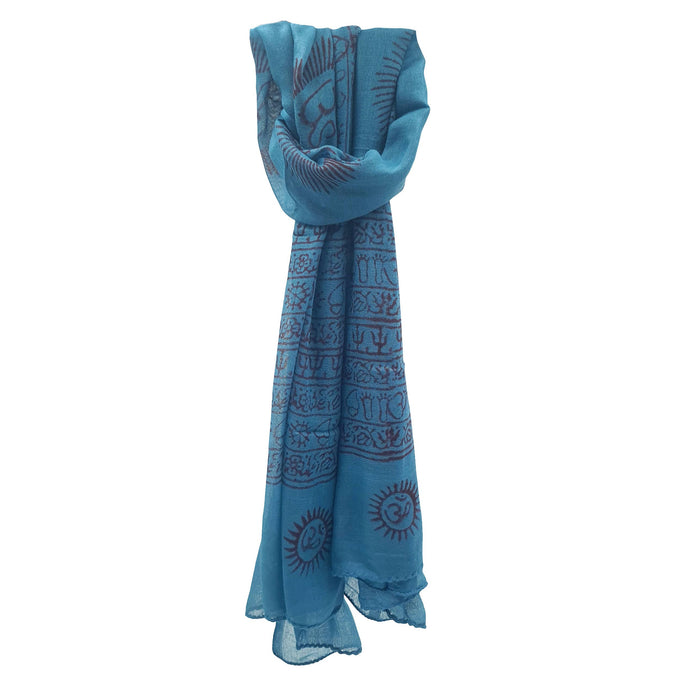 Foulard estivo in viscosa color petrolio 170x90