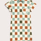 Abito camicia Loren a quadri ikat in cotone