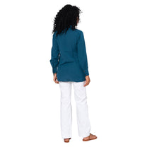 Camicia estiva in cotone e lino a manica lunga