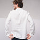 Camicia uomo in misto lino con doppie tasche