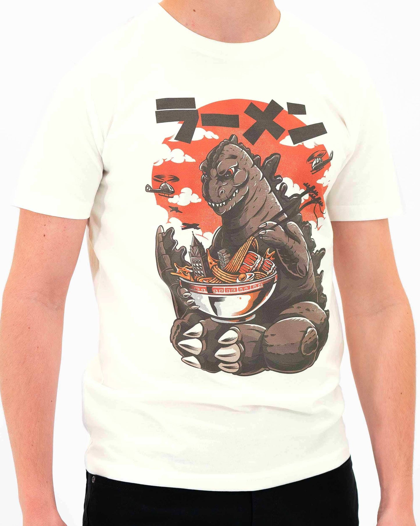 T-shirt unisex Kaiju Ramen con stampa manga