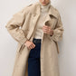 Trench oversize con maniche elasticizzate