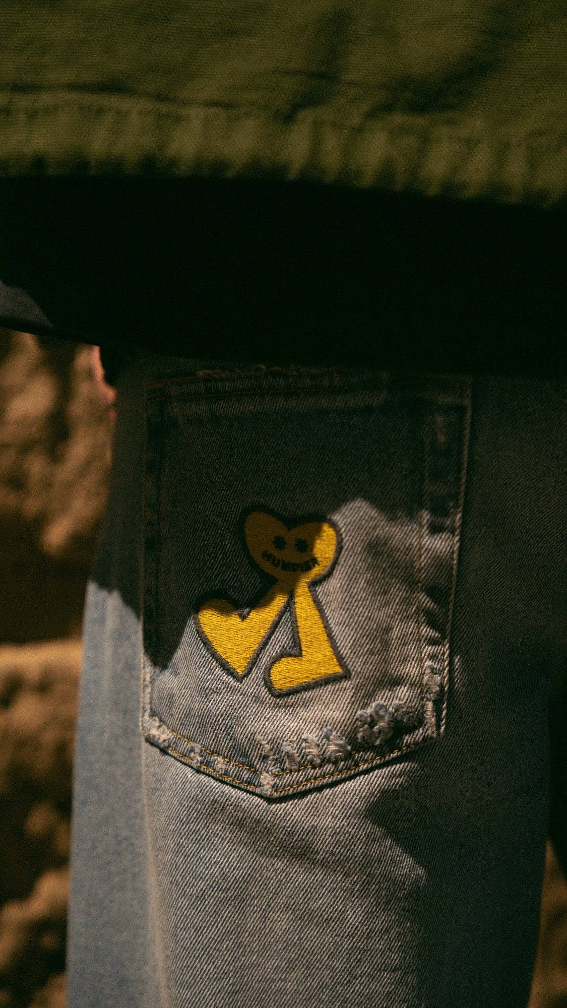 Jeans in denim di cotone biologico