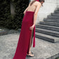 Maxi Sciarpa a Coste in Puro Cashmere