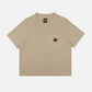 T-shirt donna pigmentata in cotone biologico con taschino