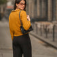 Pantaloni dritti neri elasticizzati