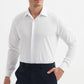 Camicia bianca da uomo relaxed fit senza stiro