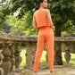 Pantaloni relaxed fit a vita alta