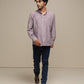 Camicia uomo a quadri in cotone misto