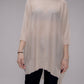 Pullover oversize con scollo a barca in maglia leggera
