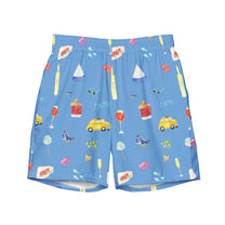 Pantaloncini da piscina Capri con stampa estiva