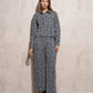 Giacca corta in tweed con bottoni