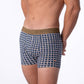 Boxer in cotone biologico a quadri stile retrò