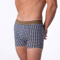 Boxer in cotone biologico a quadri stile retrò