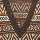 Abito in maglia jacquard con scollo a V