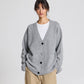 Cardigan Edith in lana d’agnello grigio mélange