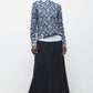 Maglione jacquard in maglia con motivo geometrico