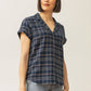 Camicia Innes a quadri spigati Crepuscolo