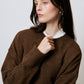 Maglione oversize a tinta unita