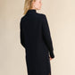 Abito midi in misto cashmere con collo alto