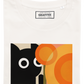 T-shirt unisex in cotone biologico con stampa gatto e girasole