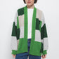 Cardigan in maglia con motivo geometrico