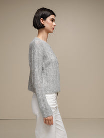 Cardigan in maglia morbida con bottoni