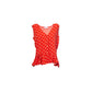 Blusa a pois con scollo a V e bottoni