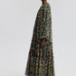 Abito lungo in chiffon floreale