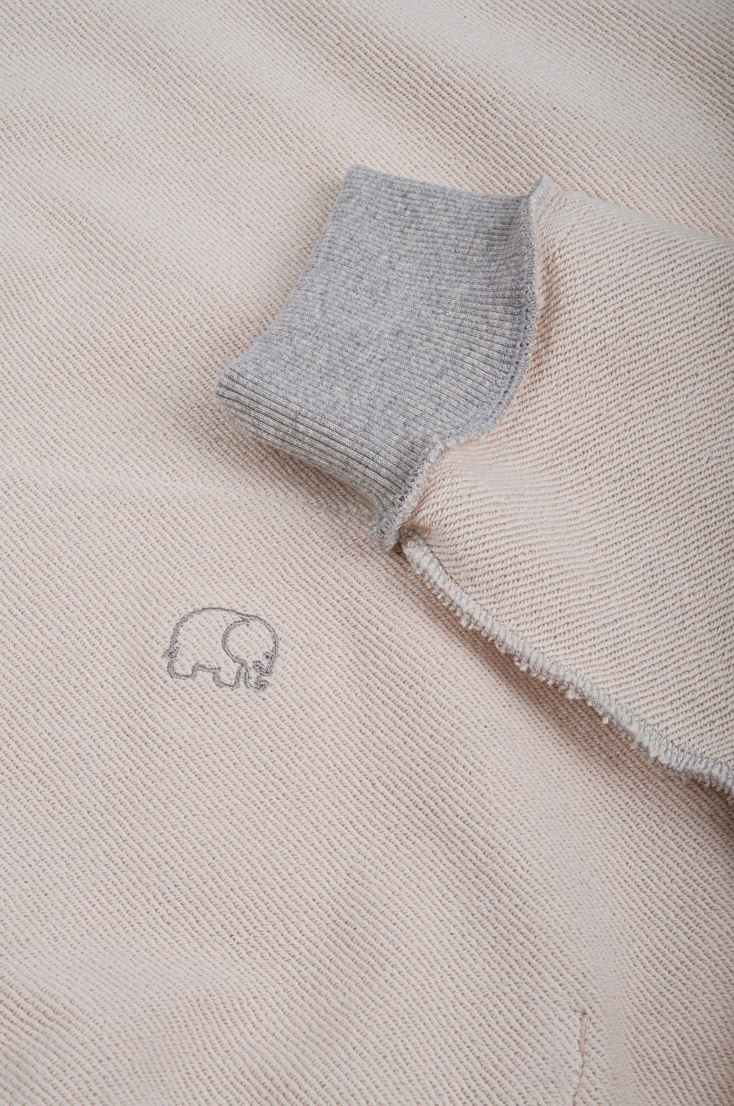 Felpa con cappuccio reversibile in cotone biologico