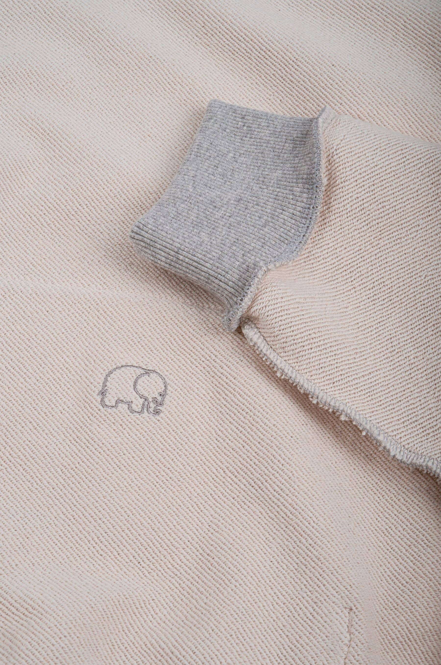 Felpa con cappuccio reversibile in cotone biologico
