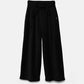 Pantaloni palazzo a vita alta con pieghe