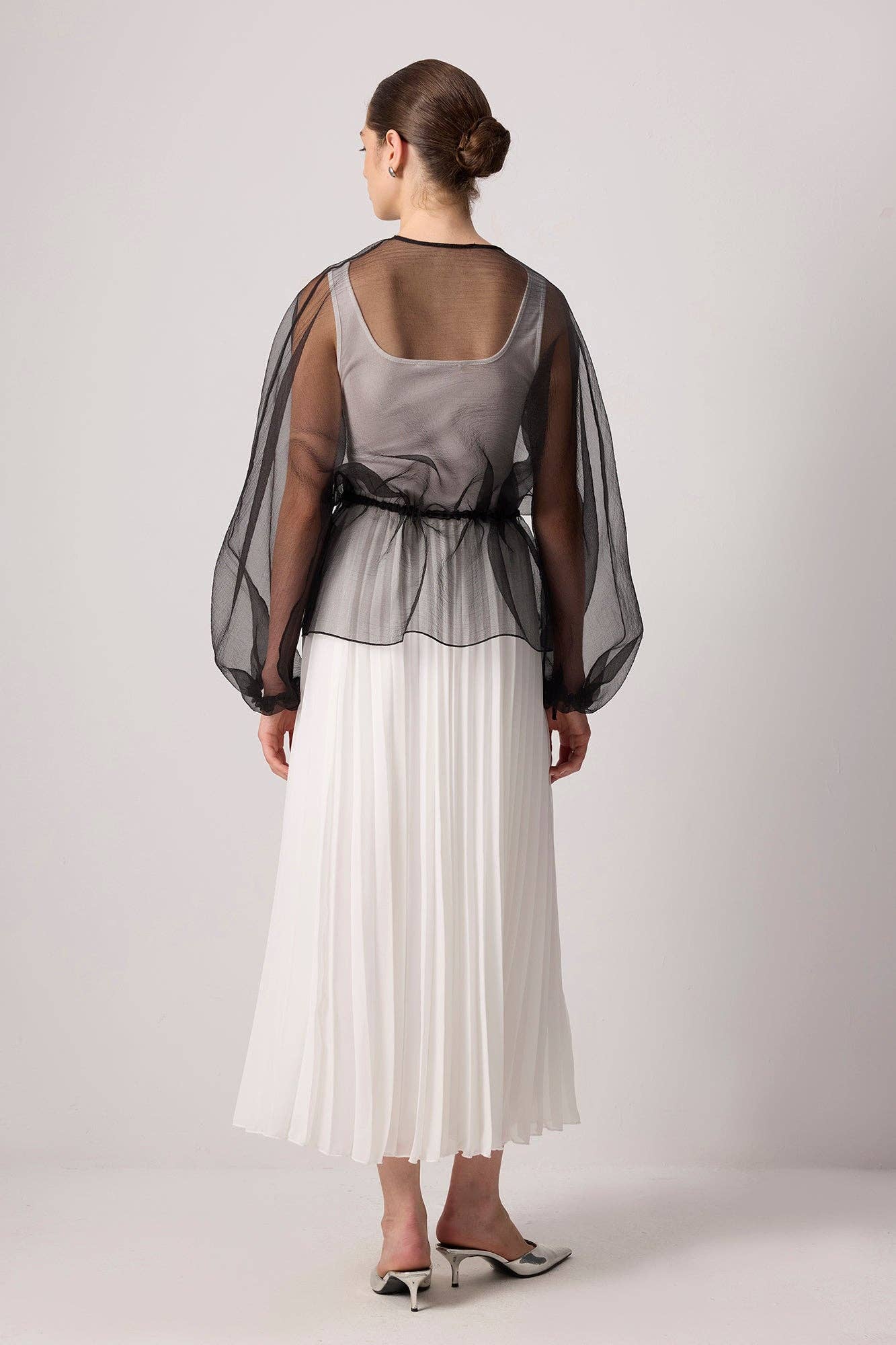 Giacca in organza con lacci