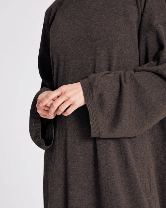 Abito lungo in maglia di cotone biologico Sisse