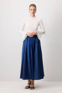 Body con polsini plissettati