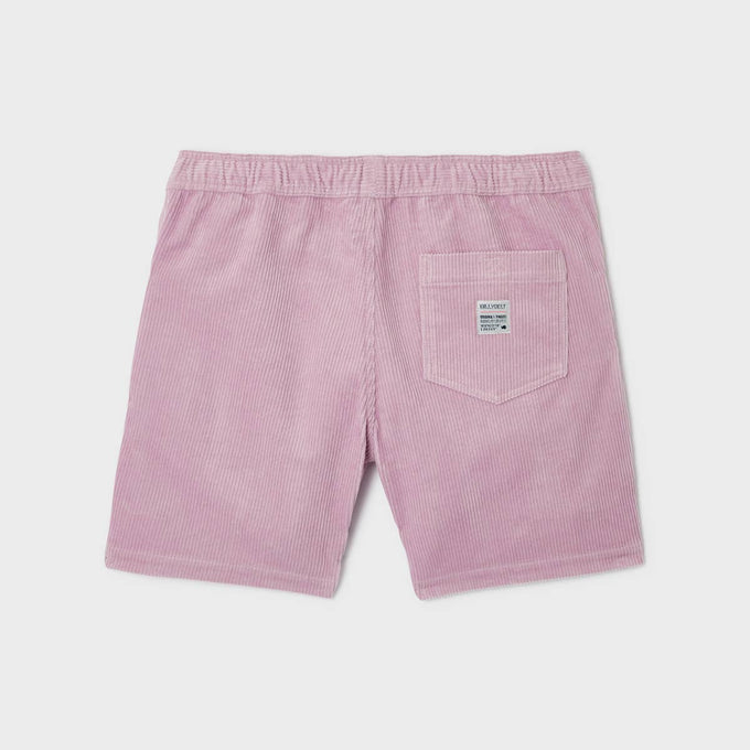 Shorts in velluto di cotone biologico color Parma