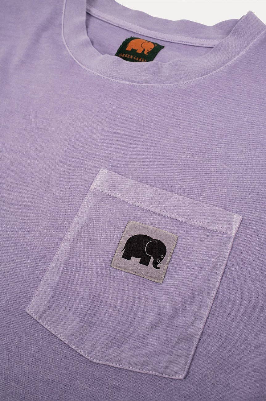 T-shirt donna lavanda tinta a pigmento Garceta