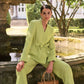 Blazer in lino con cintura da donna