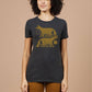 T-shirt da donna Night Watch nera con stampa grafica