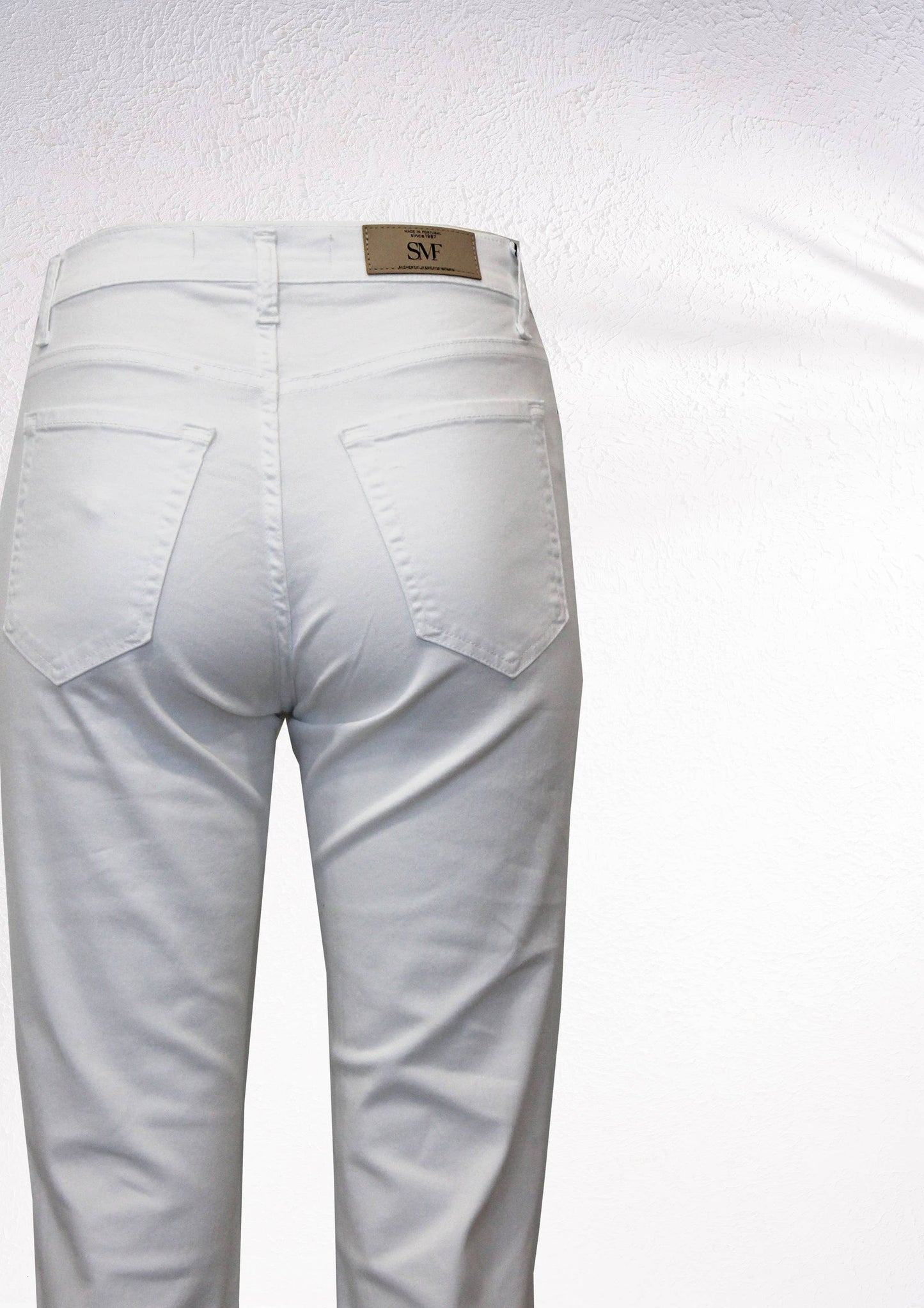 Pantaloni dritti a vita alta regular fit