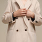 Cappotto lungo doppiopetto da donna