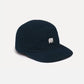 Cappellino five panel in nylon idrorepellente blu