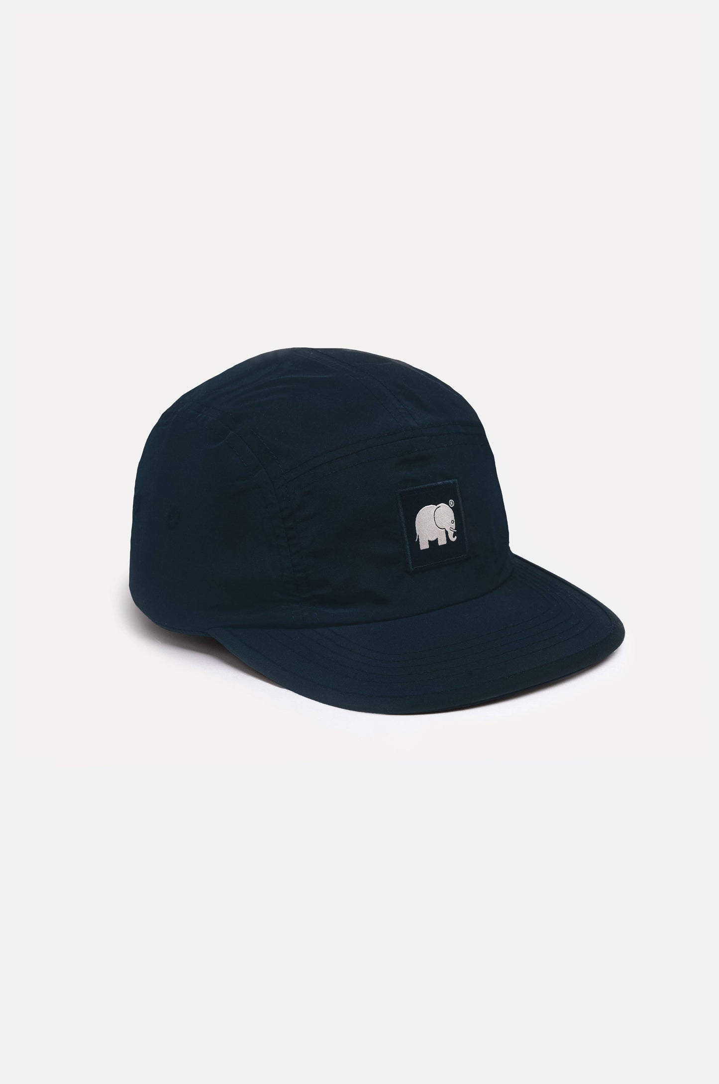 Cappellino five panel in nylon idrorepellente blu