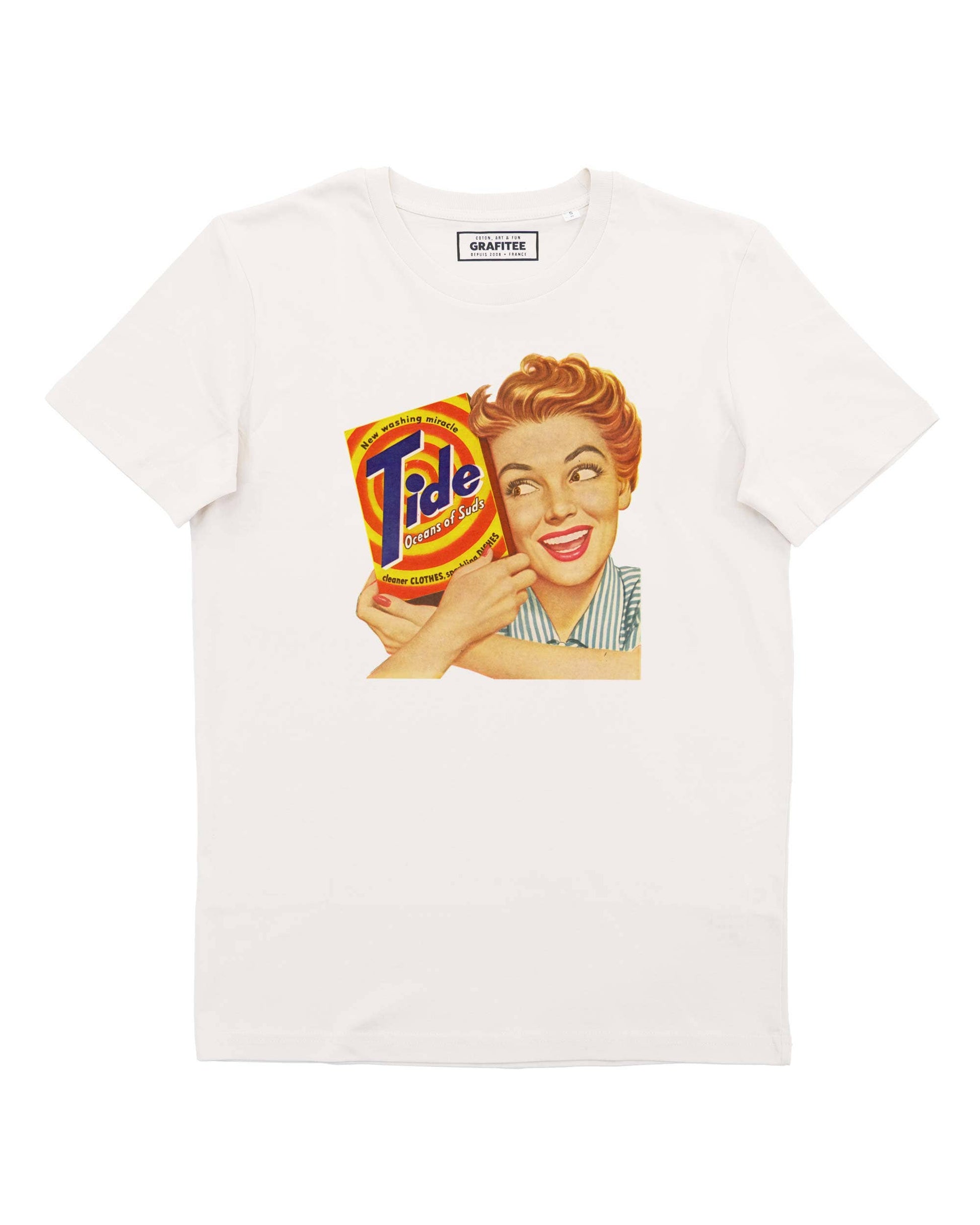 T-shirt vintage Tide Laundry stile anni Cinquanta