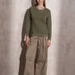 Maglione donna in maglia lurex girocollo