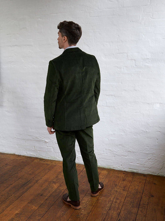 Pantaloni Casca in velluto a coste olive