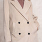 Cappotto lungo doppiopetto con revers